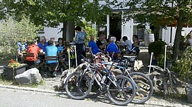 Einkehr in der Remise in Schmidsfelden.